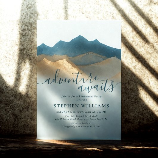 ゴールデンマウンテンズアドベンチャーアウェイズリタイアメントパーティー 招待状