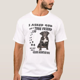 ゴールデンマウンテンドッグ引用文ママパパ衣装ベルンズ Tシャツ