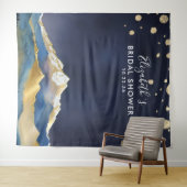 ゴールデンマウンテンブライダルシャワーフォトブース背景 タペストリー (インサイチュ(横))