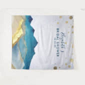 ゴールデンマウンテンブライダルシャワーフォトブース背景 タペストリー (正面(横))