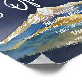 ゴールデンマウン結婚テンのバーは飲み物メニューを開いている ポスター (角)