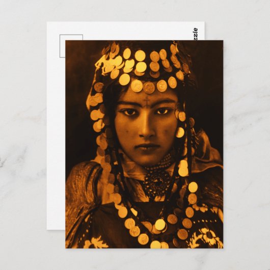 ゴールデンマグレブウールナイルバーバーバーガール女性女性 ポストカード (正面/裏面)