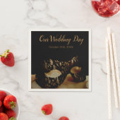 ゴールデンマスクの結婚式 スタンダードカクテルナプキン (インサイチュ)