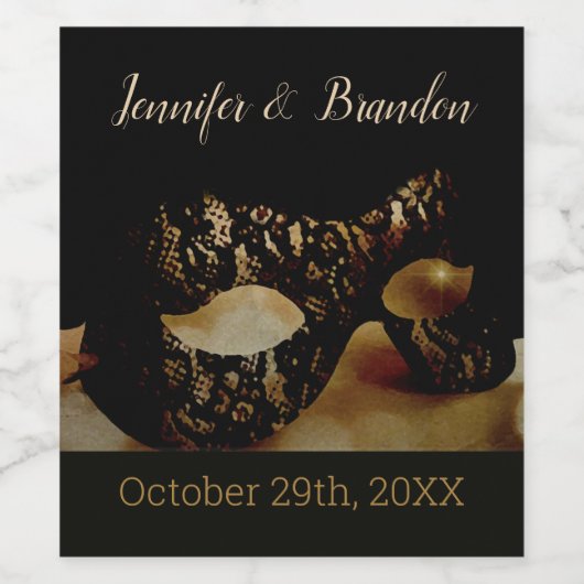 ゴールデンマスク ワインラベル (シングルラベル)