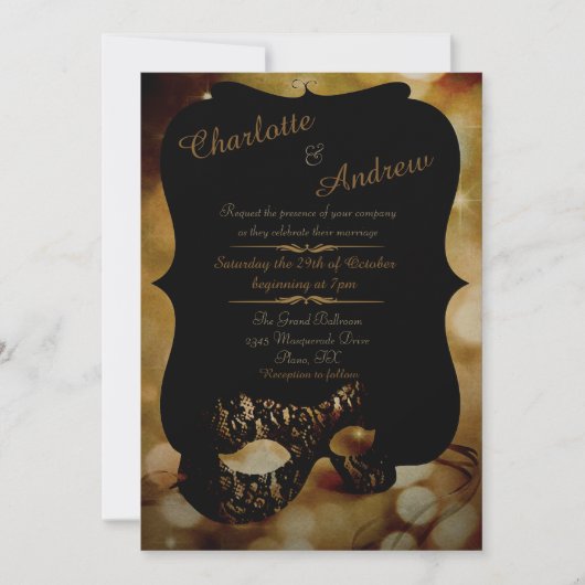 ゴールデンマスク 招待状 (正面)