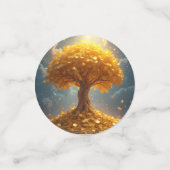 ゴールデンマネーツリー金ゴールドコイン コンフェッティ (スモール正面)