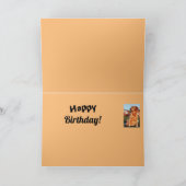 ゴールデンママ誕生日ゴールデンレトリバーキュートバース カード (内部)