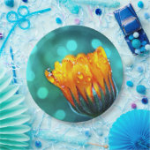 ゴールデンマリゴドオンティール（緑がかった色）《写真》ぼけ味 ペーパープレート (パーティー)