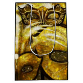 ゴールデンマルディグラスマスク抱き枕 ミディアムペーパーバッグ (裏面)