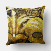 ゴールデンマルディグラスマスク装飾用クッション クッション (裏面)