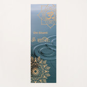 ゴールデンマンダラオムシャンティ瞑想 ヨガマット (正面)