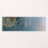 ゴールデンマンダラオムシャンティ瞑想 ヨガマット (正面(横))