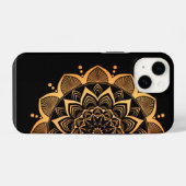 ゴールデンマンダラデザイン iPhoneケース (裏面横)