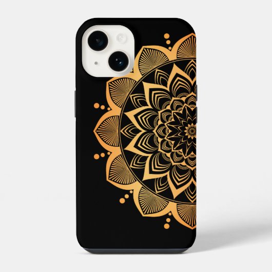 ゴールデンマンダラデザイン iPhoneケース (裏面)