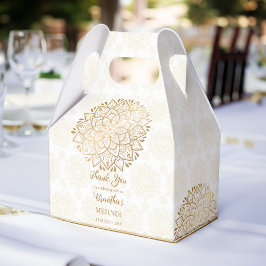 ゴールデンマンダラメーンディパーソナライズされた名 フェイバーボックス