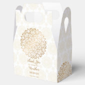 ゴールデンマンダラメーンディパーソナライズされた名 フェイバーボックス (オープン)