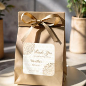 ゴールデンマンダラメーンディパーソナライズされた スクエアシール