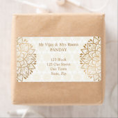 ゴールデンマンダラメーンディパーソナライズされた ラベル (インサイチュ)