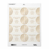 ゴールデンマンダラメーンディパーソナライズされた ラベル (フルシート)