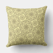 ゴールデンマンダラモザイクパターン装飾用クッション クッション (裏面)