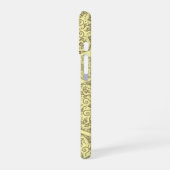 ゴールデンマンダラモザイクパターン電話ケース iPhone 16ケース (左側面)