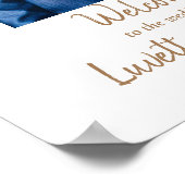 ゴールデンマンダラ結婚インディアンの歓迎サイン ポスター (角)