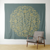 ゴールデンマンダラ – タペストリー (インサイチュ(横))