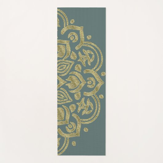 ゴールデンマンダラ – ヨガマット (正面)