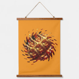 ゴールデンマンデルブロー – 回転する 吊り下げ型タペストリー