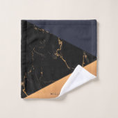 ゴールデンマーブルジオメトリ バスタオルセット (ウォッシュタオル)