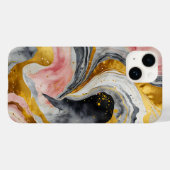 ゴールデンマーブル渦 Case-Mate iPhoneケース (裏面 (横))