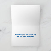 ゴールデンマーメイドアンドタコ誕生日 カード (内部)