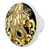 ゴールデンマーメイドドアプル セラミックノブ (右)