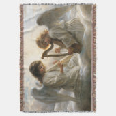 ゴールデンマーメイドファンタジー-海テーマ スローブランケット (正面縦)