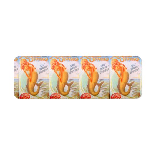 ゴールデンマーメイド差出人住所ラベル ラベル (正面)