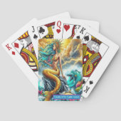 ゴールデンマーメイド支配モノグラムキッズ古いメイドゲーム トランプ (裏面)