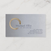 ゴールデンミニマルエンソサークルビジネスカード 名刺 (裏面)