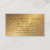 ゴールデンミニマルグリッターコバルトブルービップ 名刺 (裏面)