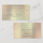 ゴールデンミニマルバラ金ゴールドリーフ赤面チャンペーン 名刺 (正面/裏面)