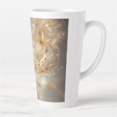 ゴールデンミュージカルノートデジタルアート カフェラテマグ (右)