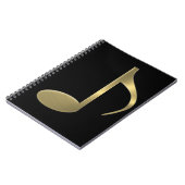 ゴールデンミュージックノートスパイラルノート ノートブック (左側)