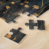 ゴールデンムーンの下に花を咲かせる魔法の夜の妖精 ジグソーパズル (側面)