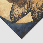 ゴールデンムーンの下に花を咲かせる魔法の夜の妖精 薄葉紙 (詳細)