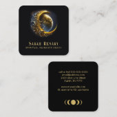 ゴールデンムーンアストロロジー先生コーチスピリチュアル スクエア名刺 (正面/裏面)