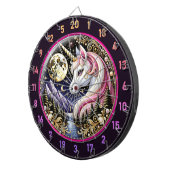 ゴールデンムーンイルミネートピンクユニコーンエレガンス ダーツボード (正面右)