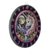 ゴールデンムーンイルミネートピンクユニコーンエレガンス ダーツボード (正面左)