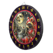 ゴールデンムーンハイライトはっきりしたレッドラクーン ダーツボード (正面右)