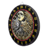 ゴールデンムーンハイライト狼のワイルドスピリット ダーツボード (正面右)