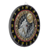 ゴールデンムーンハイライト狼の激しいコール ダーツボード (正面左)