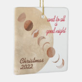 ゴールデンムーンフェイズクリスマス セラミックオーナメント (右)